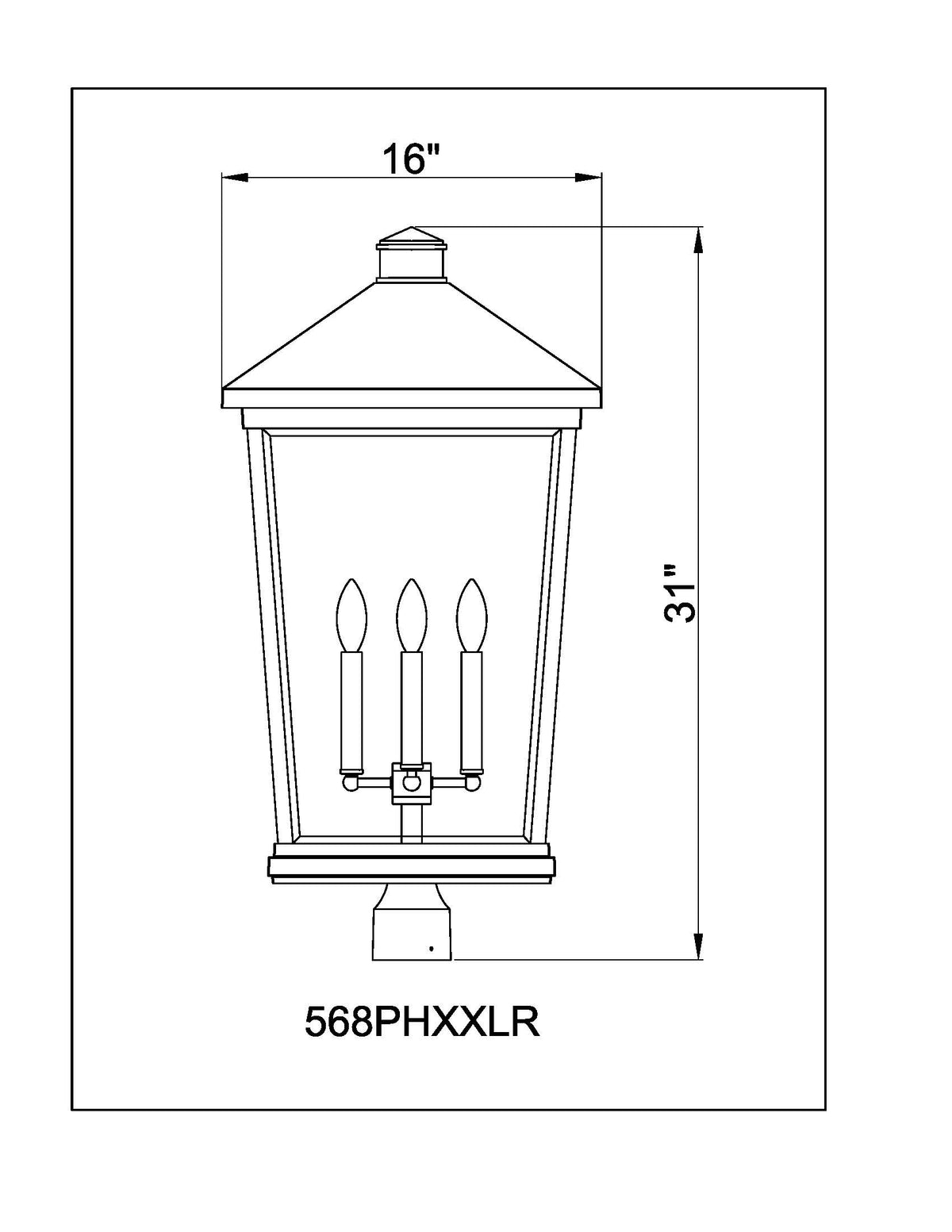 Beacon 4 Light Outdoor Post Mount Fixture