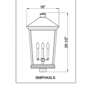 Beacon 4 Light Outdoor Post Mount Fixture