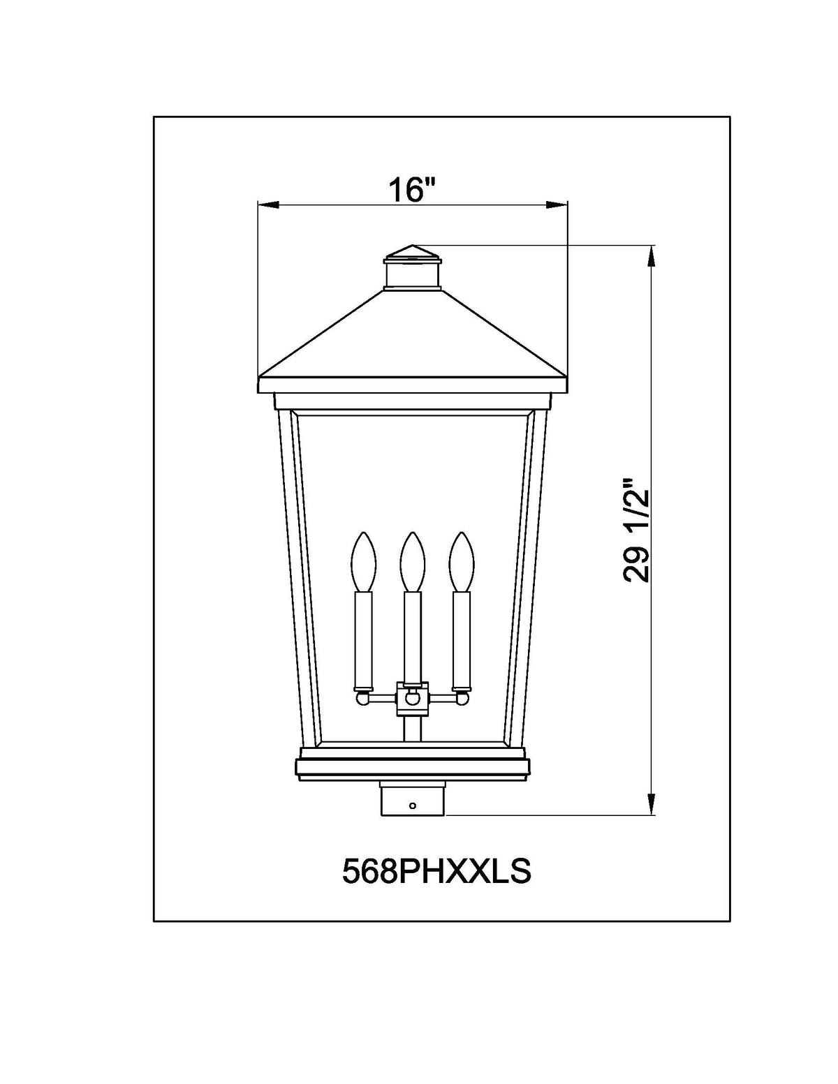 Beacon 4 Light Outdoor Post Mount Fixture