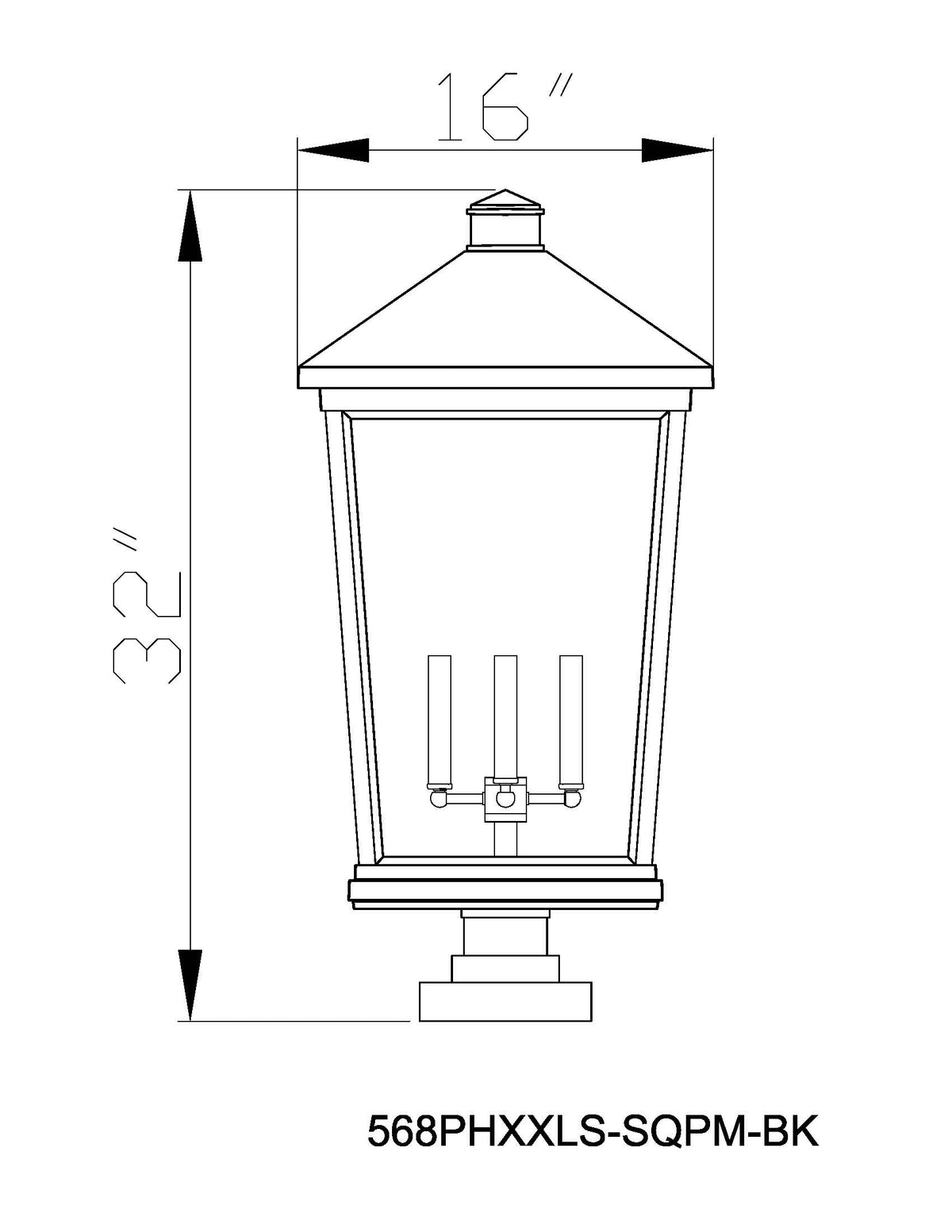 Beacon 4 Light Outdoor Pier Mounted Fixture