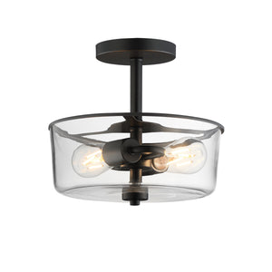 Fuller 2-Light Semi Flush/Pendant Convertible