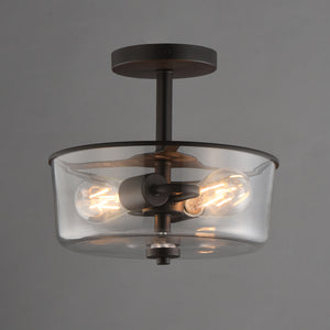 Fuller 2-Light Semi Flush/Pendant Convertible