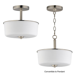 Fuller 2-Light Semi Flush/Pendant Convertible