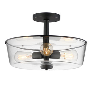 Fuller 3-Light Semi Flush/Pendant Convertible