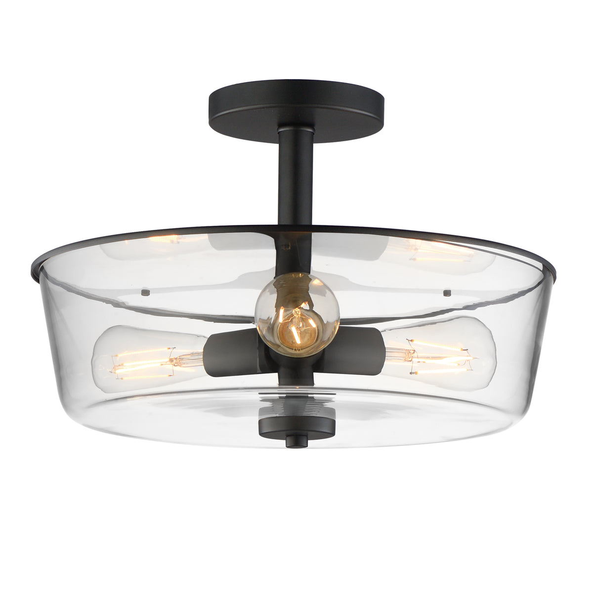 Fuller 3-Light Semi Flush/Pendant Convertible
