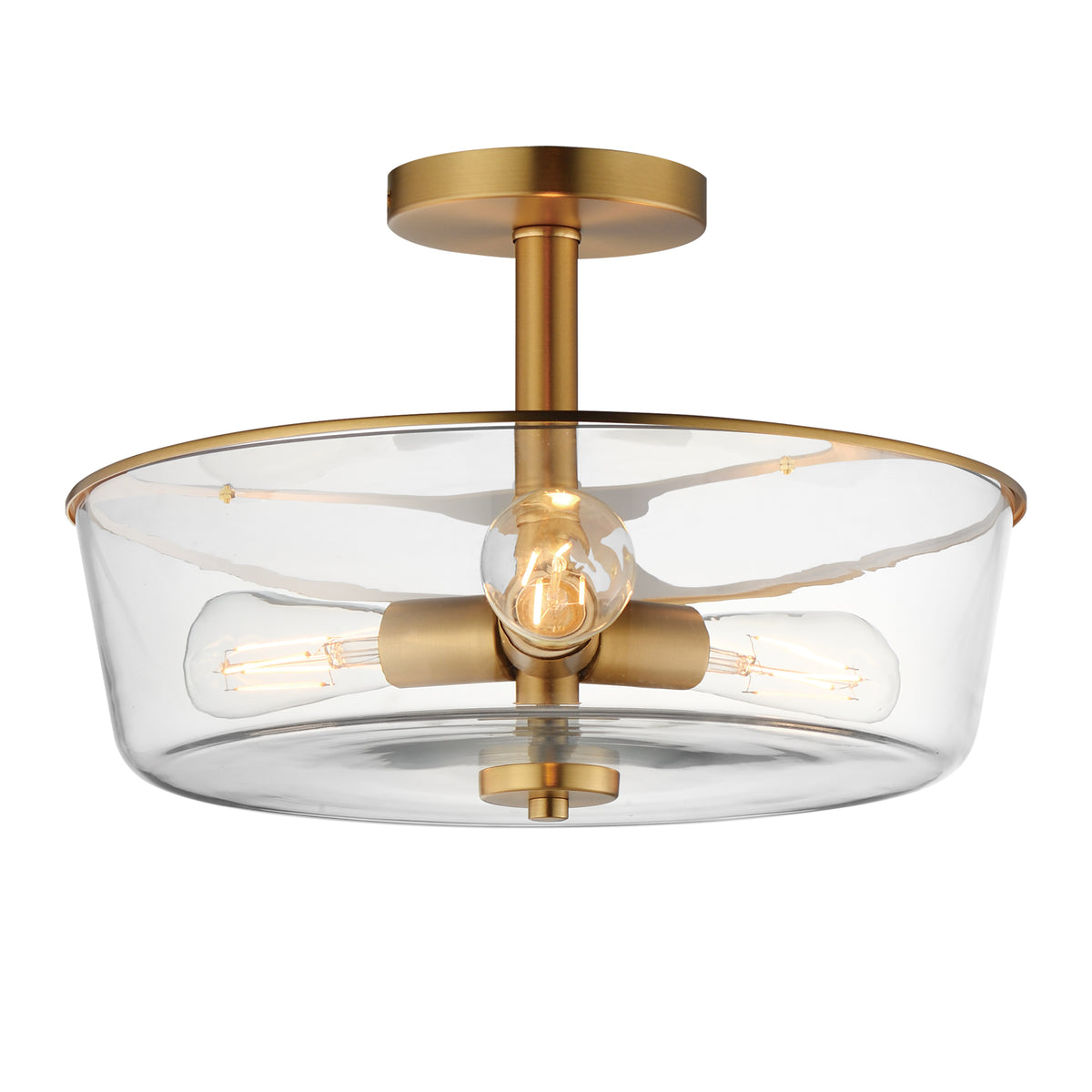Fuller 3-Light Semi Flush/Pendant Convertible