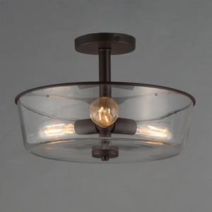 Fuller 3-Light Semi Flush/Pendant Convertible