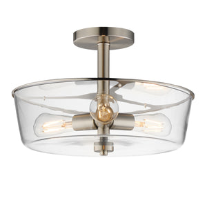 Fuller 3-Light Semi Flush/Pendant Convertible