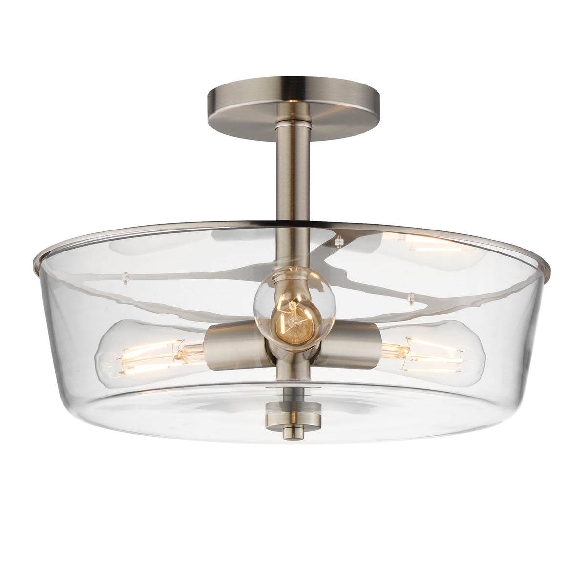 Fuller 3-Light Semi Flush/Pendant Convertible