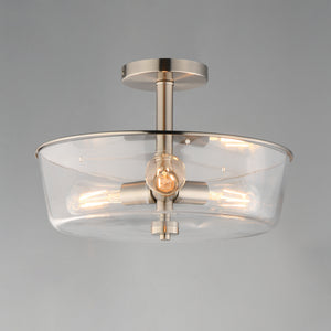 Fuller 3-Light Semi Flush/Pendant Convertible