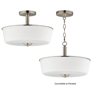 Fuller 3-Light Semi Flush/Pendant Convertible