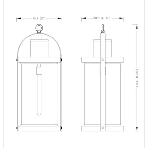 Roundhouse 28.25-in Outdoor Hanging