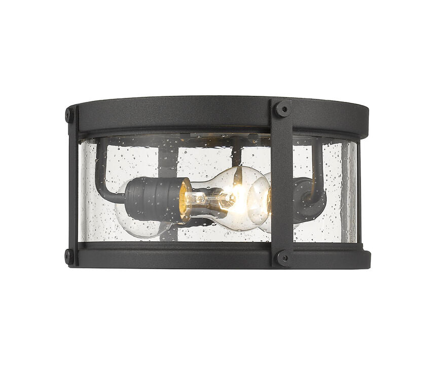 Roundhouse 12-in Outdoor Flush mount