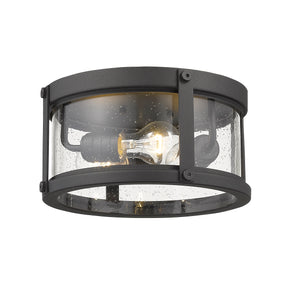 Roundhouse 12-in Outdoor Flush mount