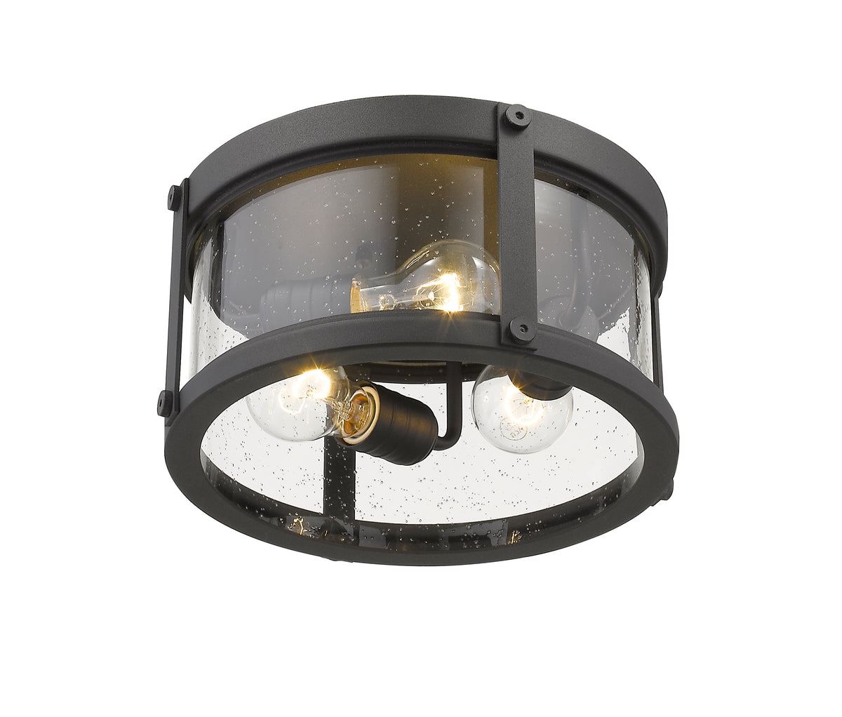 Roundhouse 12-in Outdoor Flush mount