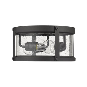 Roundhouse 12-in Outdoor Flush mount