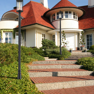 Roundhouse 1 Light Outdoor Post Mounted Fixture