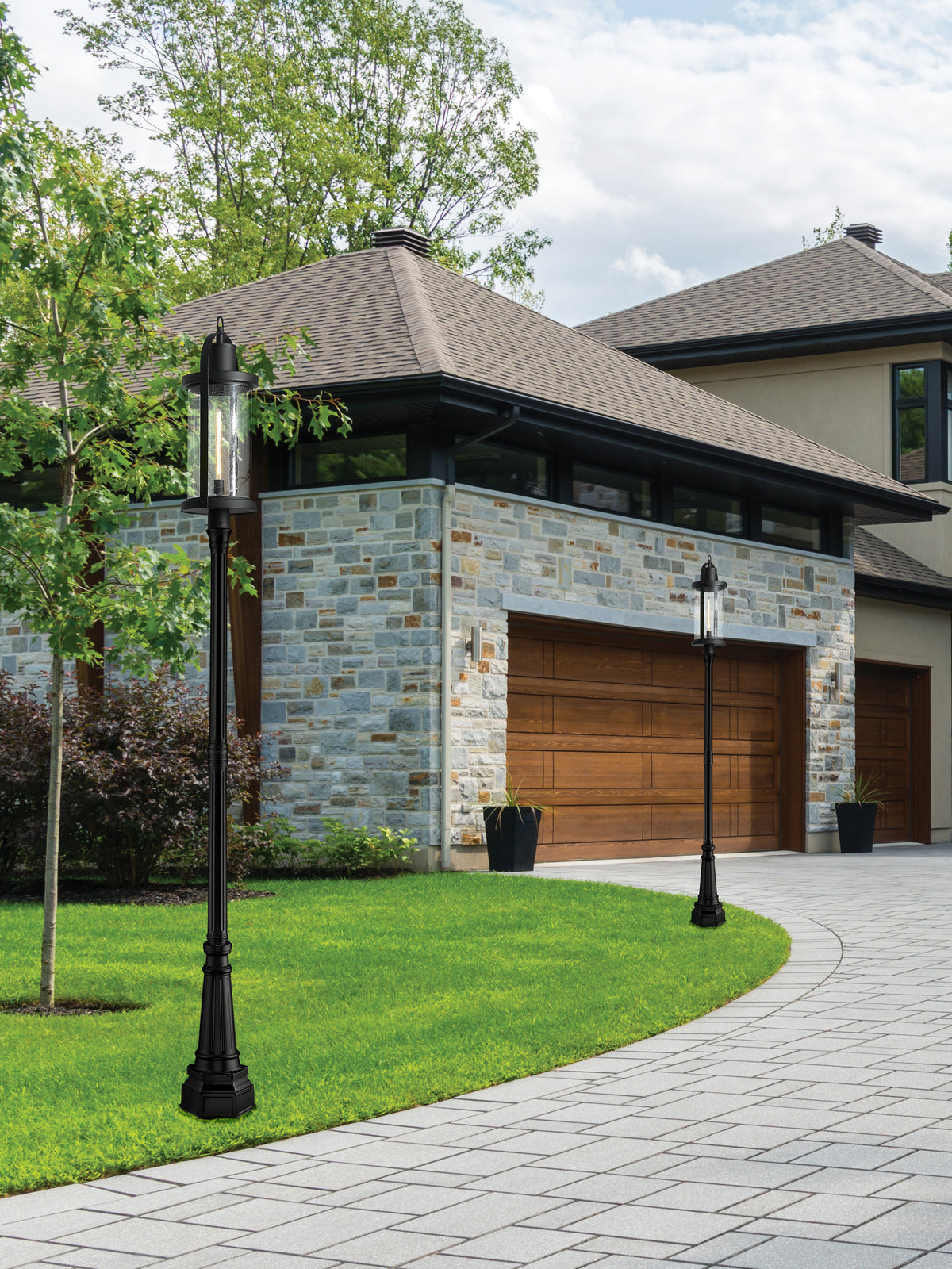 Roundhouse 1 Light Outdoor Post Mounted Fixture