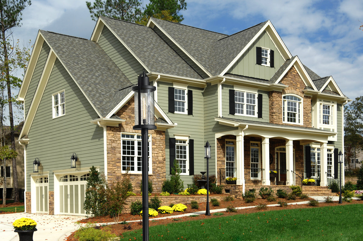 Roundhouse 1 Light Outdoor Post Mounted Fixture