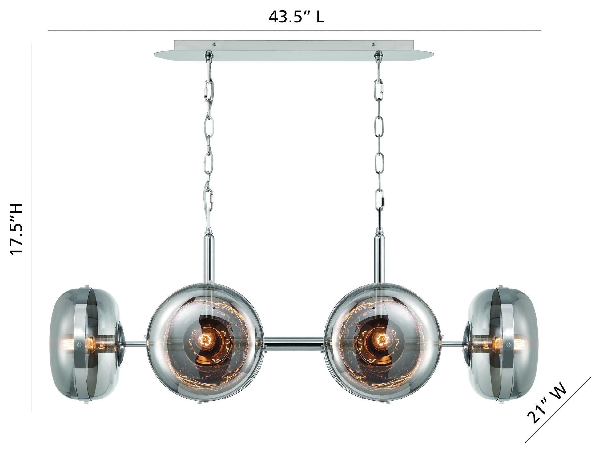 Nottingham 6-Light 44" Chandelier
