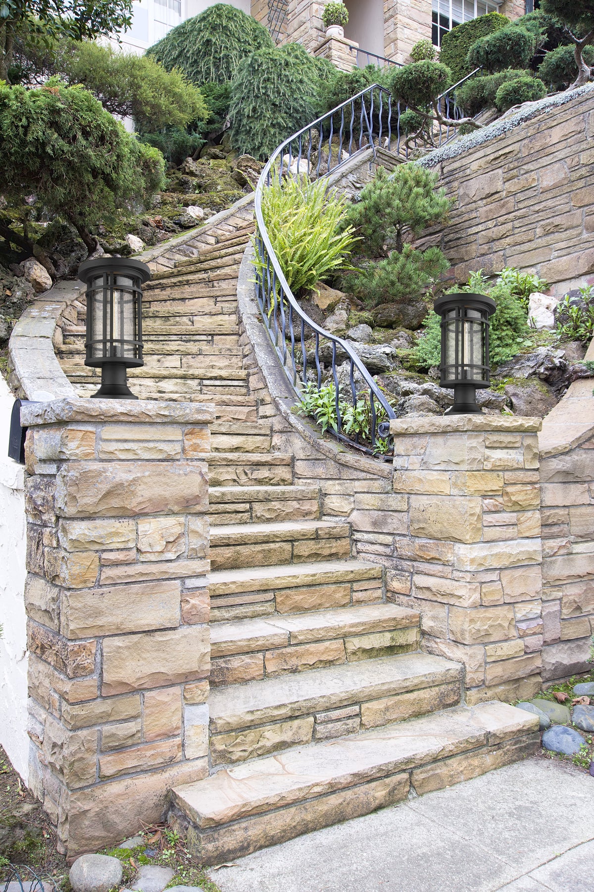 Jordan 1 Light Outdoor Pier Mounted Fixture