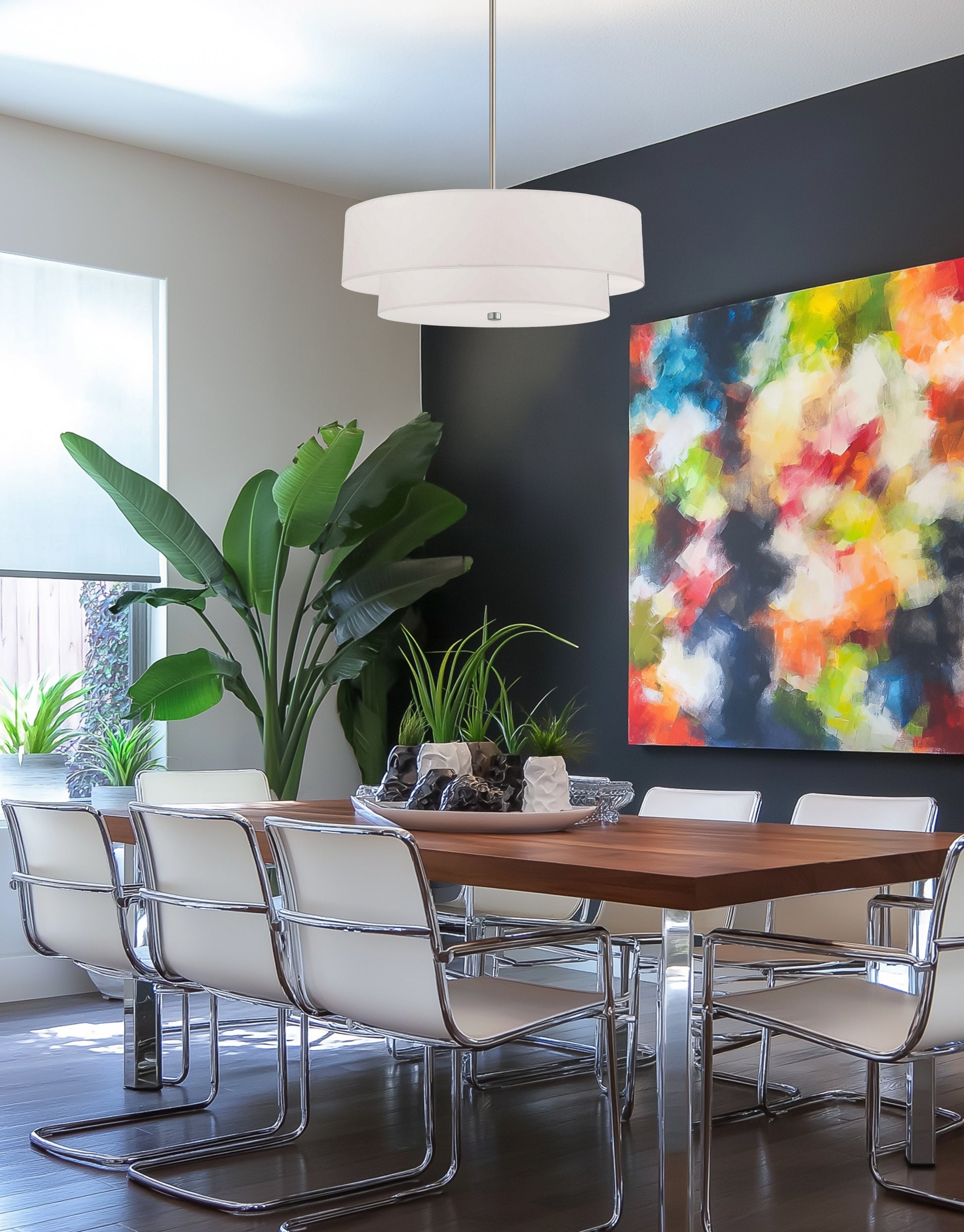 Everly 20-in Drum Pendant