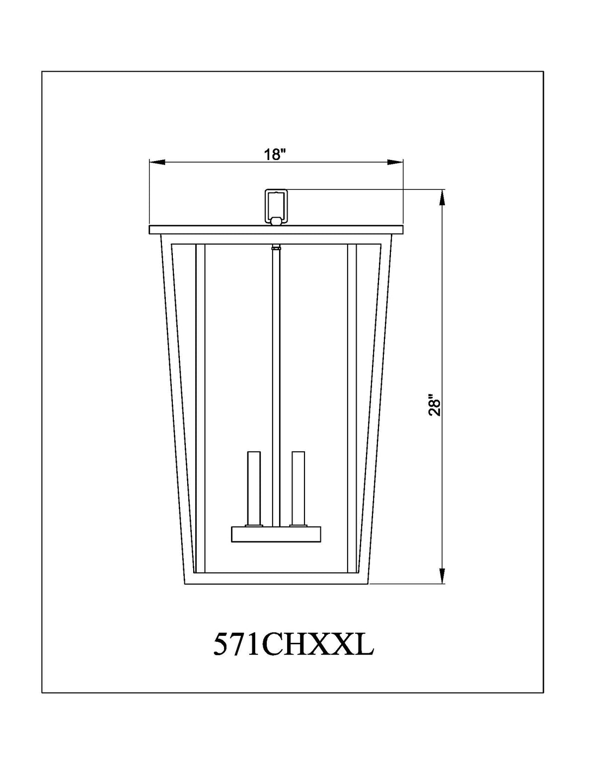 Seoul 28-in Outdoor Hanging