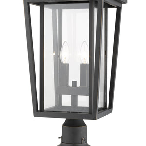 Seoul 2 Light Outdoor Pier Mounted Fixture