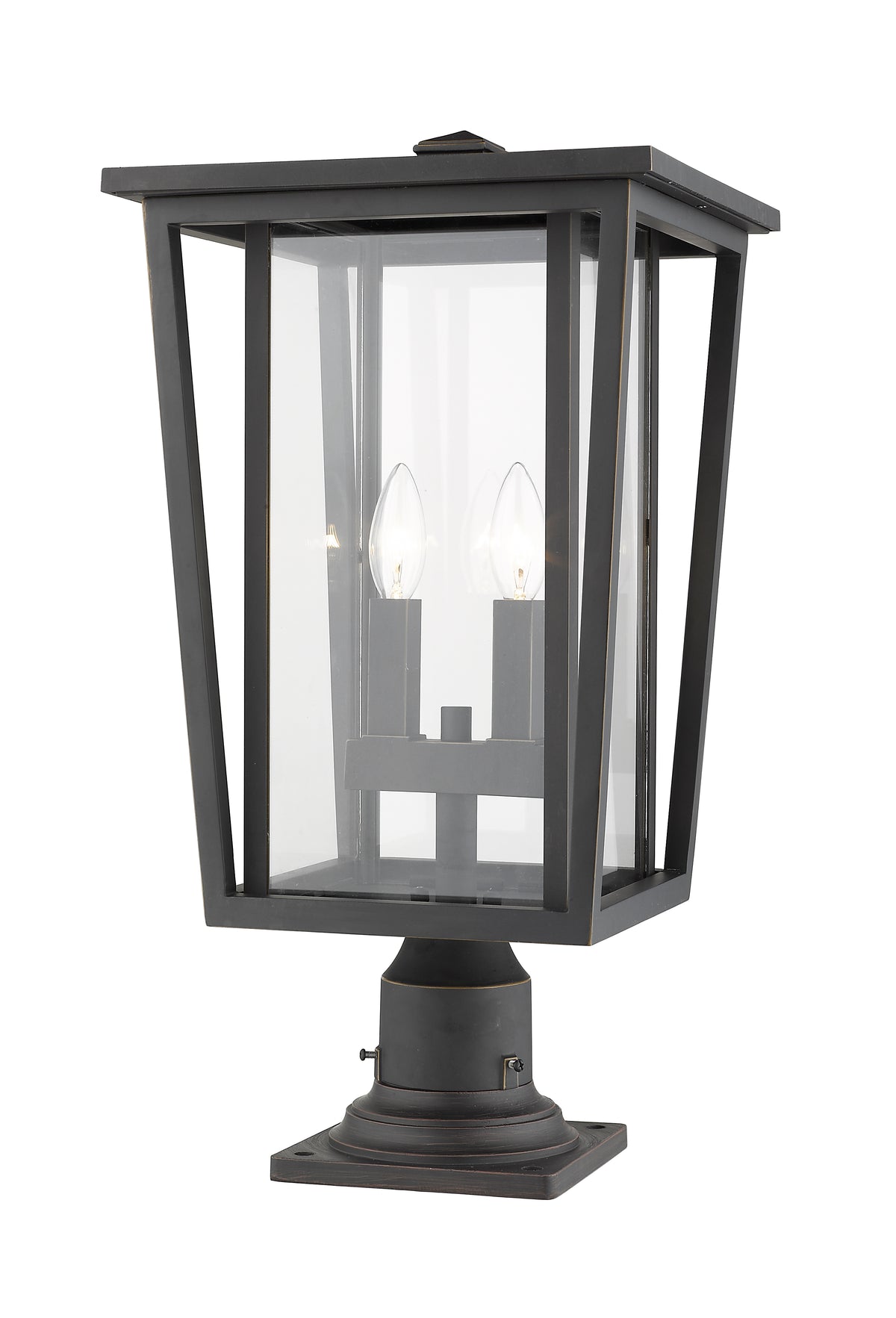 Seoul 2 Light Outdoor Pier Mounted Fixture