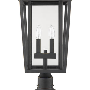 Seoul 2 Light Outdoor Pier Mounted Fixture