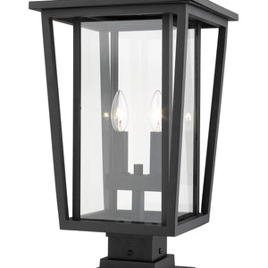 Seoul 2 Light Outdoor Pier Mounted Fixture