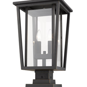 Seoul 2 Light Outdoor Pier Mounted Fixture
