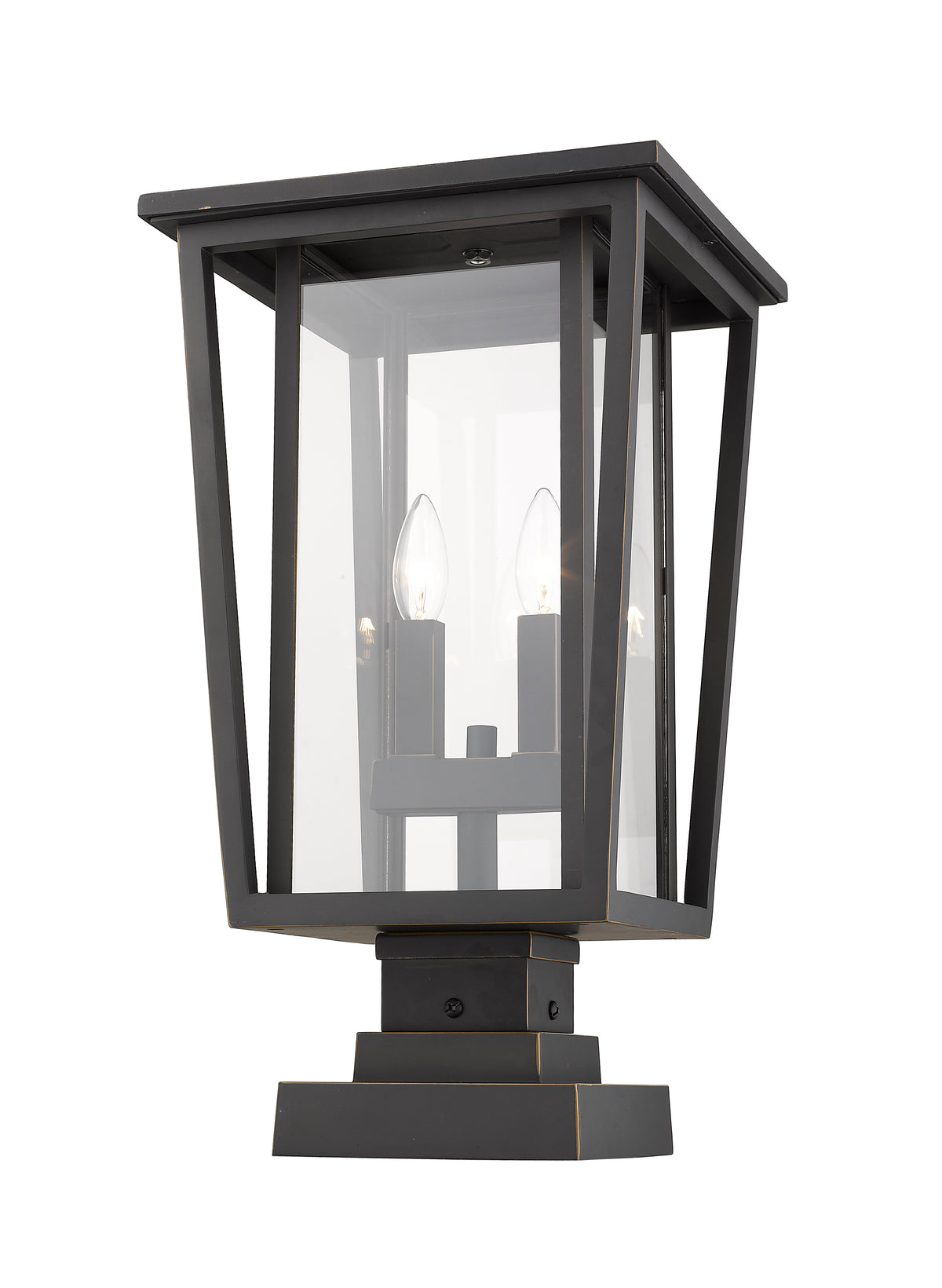 Seoul 2 Light Outdoor Pier Mounted Fixture