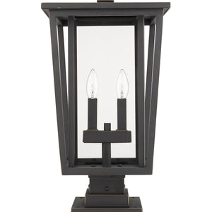 Seoul 2 Light Outdoor Pier Mounted Fixture