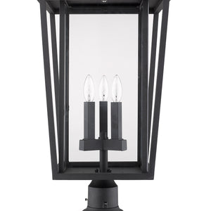 Seoul 3 Light Outdoor Pier Mounted Fixture