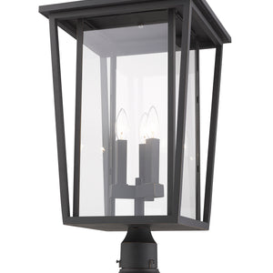 Seoul 3 Light Outdoor Pier Mounted Fixture