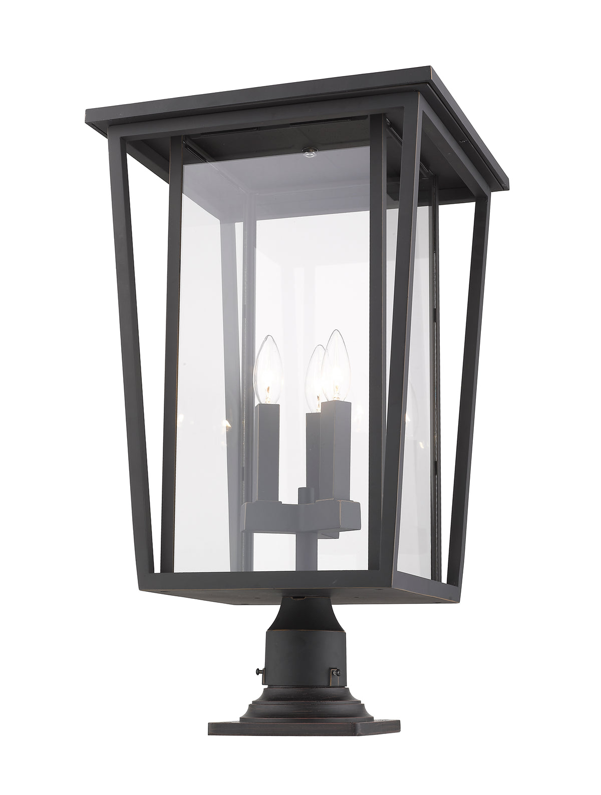 Seoul 3 Light Outdoor Pier Mounted Fixture