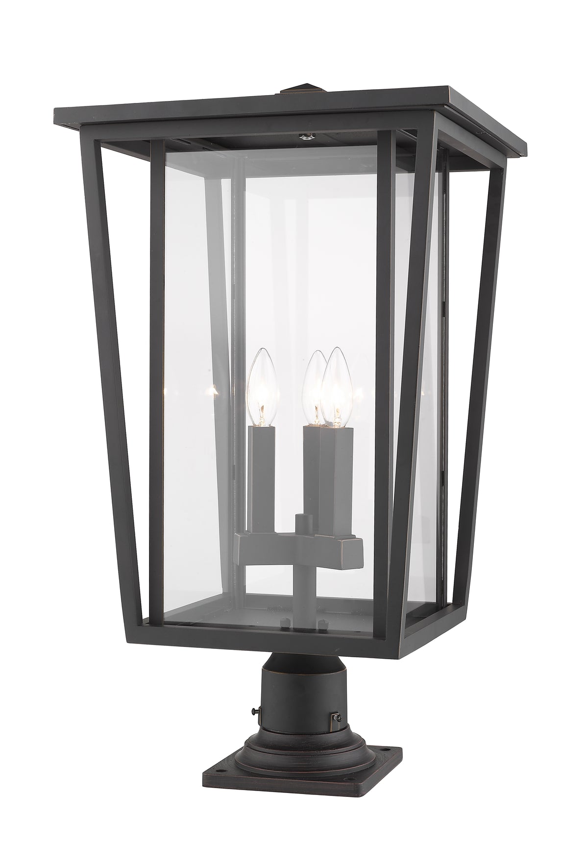Seoul 3 Light Outdoor Pier Mounted Fixture