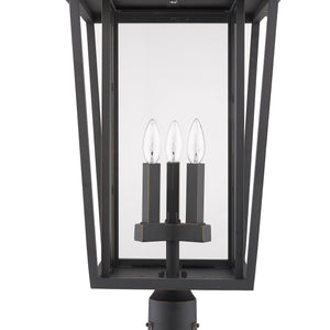 Seoul 3 Light Outdoor Pier Mounted Fixture