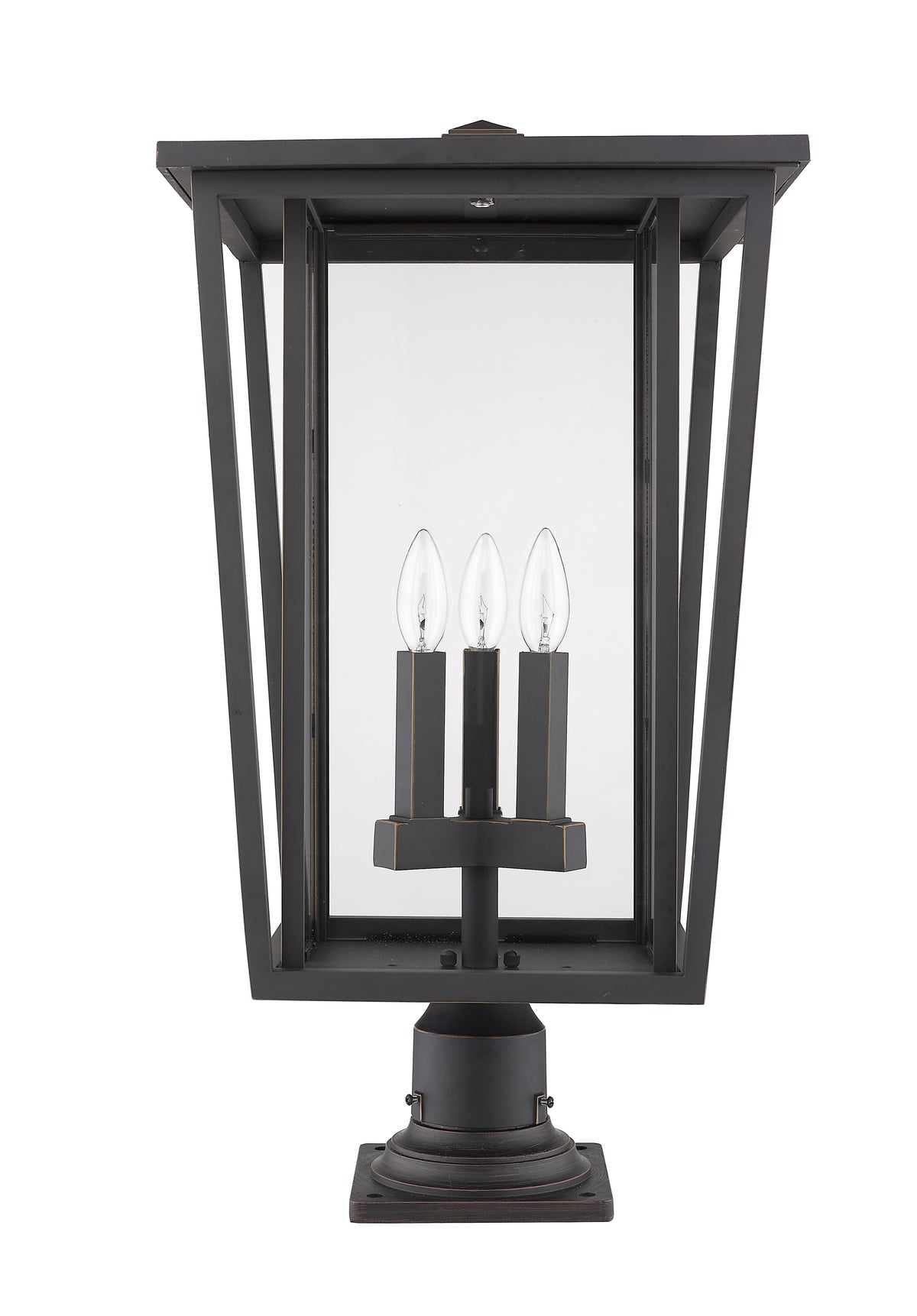 Seoul 3 Light Outdoor Pier Mounted Fixture