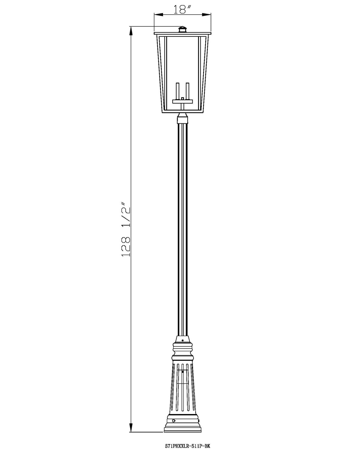 Seoul 4 Light Outdoor Post Mounted Fixture