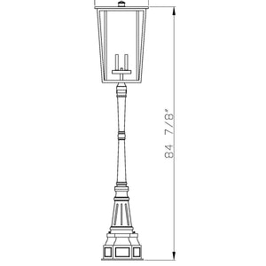 Seoul 4 Light Outdoor Post Mounted Fixture