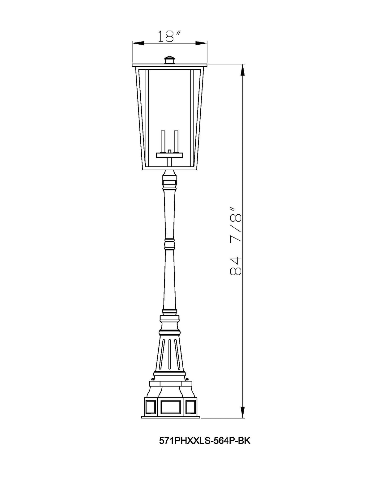 Seoul 4 Light Outdoor Post Mounted Fixture
