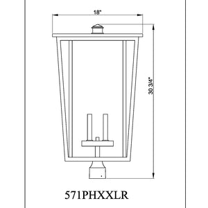 Seoul 4 Light Outdoor Post Mount Fixture
