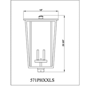 Seoul 4 Light Outdoor Post Mount Fixture
