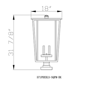 Seoul 4 Light Outdoor Pier Mounted Fixture