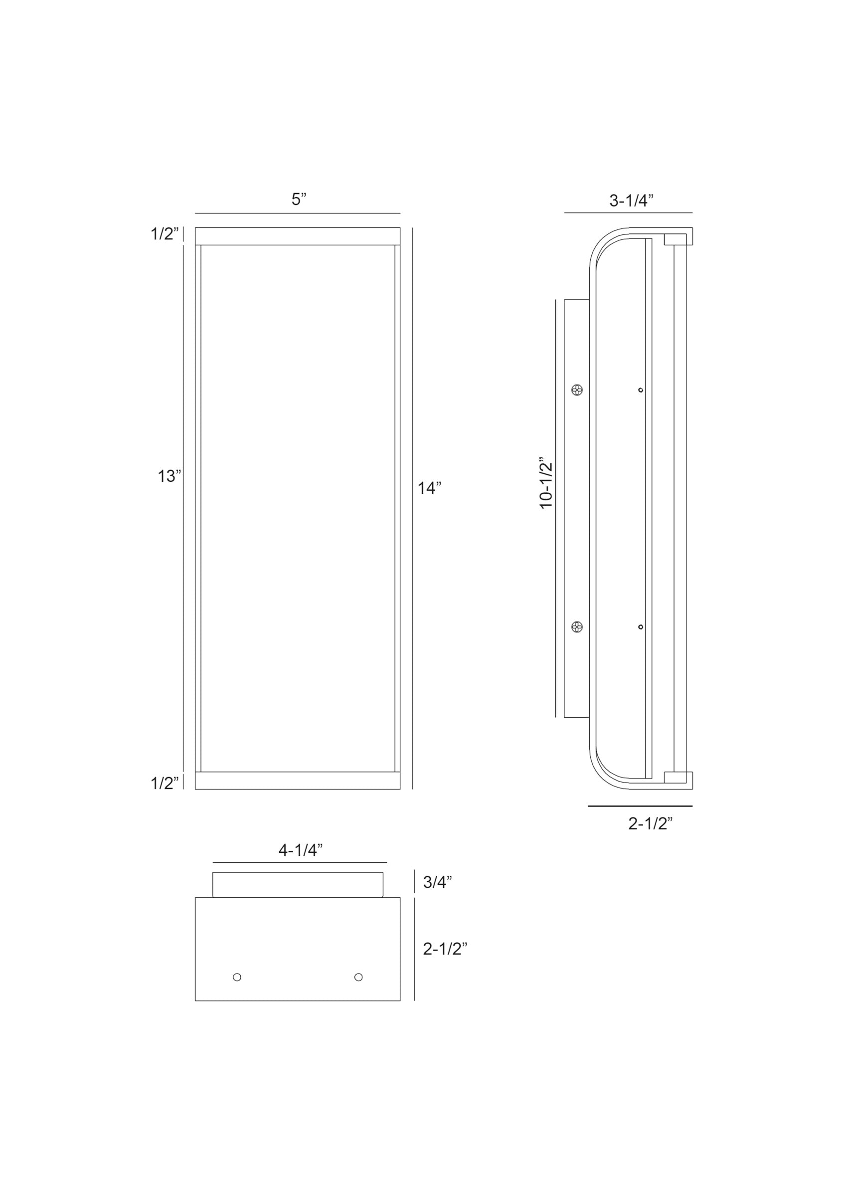 Dulton 14" Integrated LED Outdoor Wall Sconce