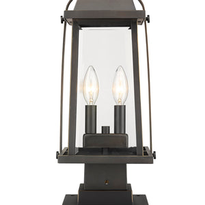 Millworks 2 Light Outdoor Pier Mounted Fixture