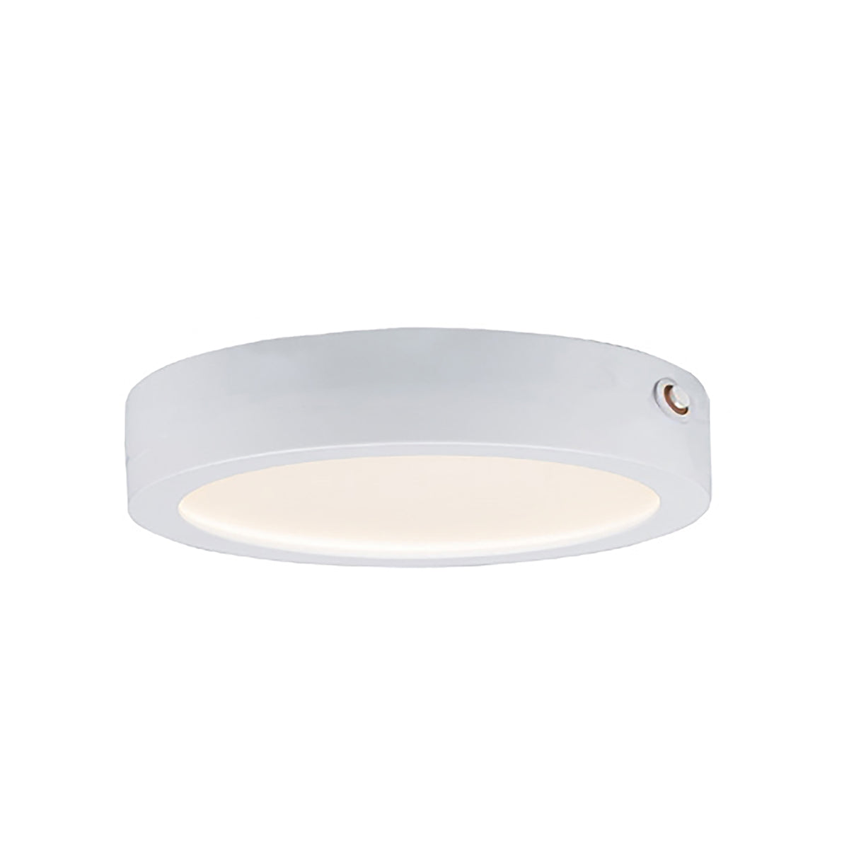 Wafer 7" RD LED Surface Mt 3000K w/Emergency Bk Up