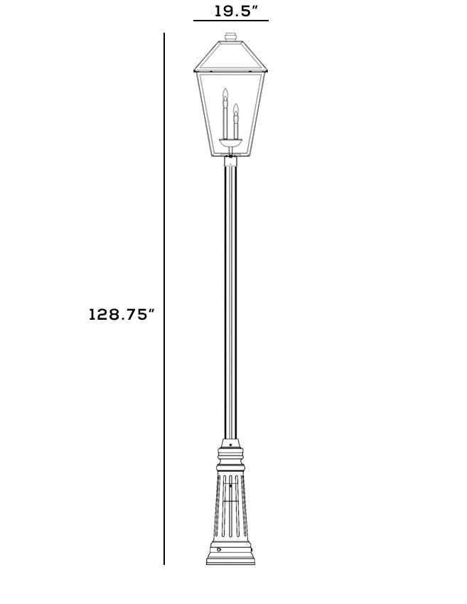 Talbot 4 Light Outdoor Post Mounted Fixture
